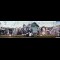 A panoramic showing a mural that tells the tale of the town's leaders. Sam Jones is the last one on the right.