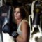 Kara Radcliff, 17, begins her drill work at Sam's Gym. Radcliff drives twice a week from Shade, Ohio, a 30–minute drive, to work out and learn boxing at the long–time athletic center.